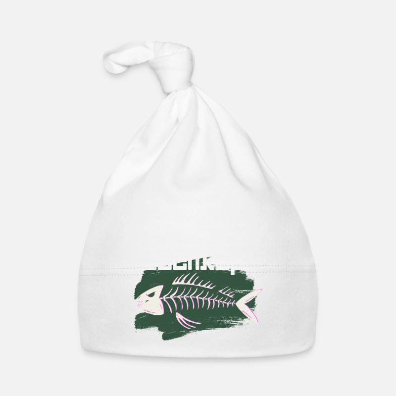 fischkopp - Baby Bio-Mütze - Weiß