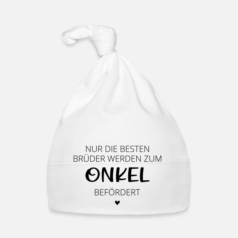 Nur die besten Brüder werden zum Onkel befördert Baby Bio-Mütze