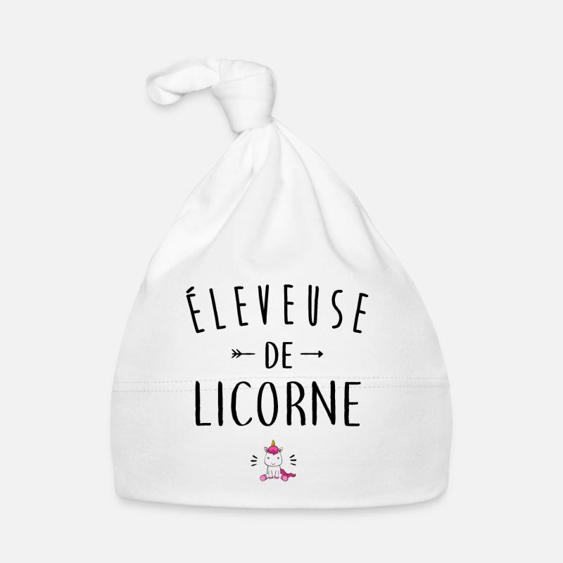 Éleveuse de licorne Bonnet bio Bébé