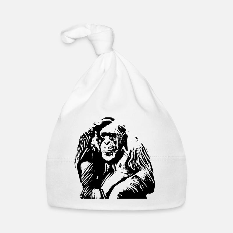 Schimpanse Baby Bio-Mütze