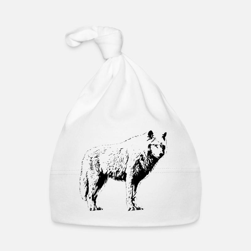 Wolf Baby Bio-Mütze