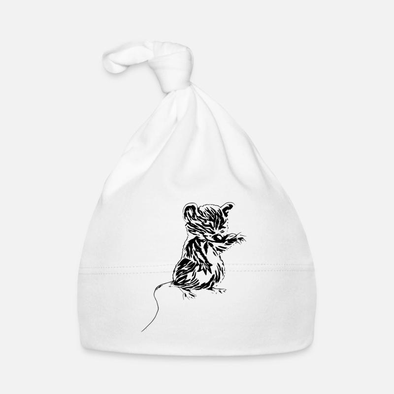 Maus - Baby Bio-Mütze - Weiß