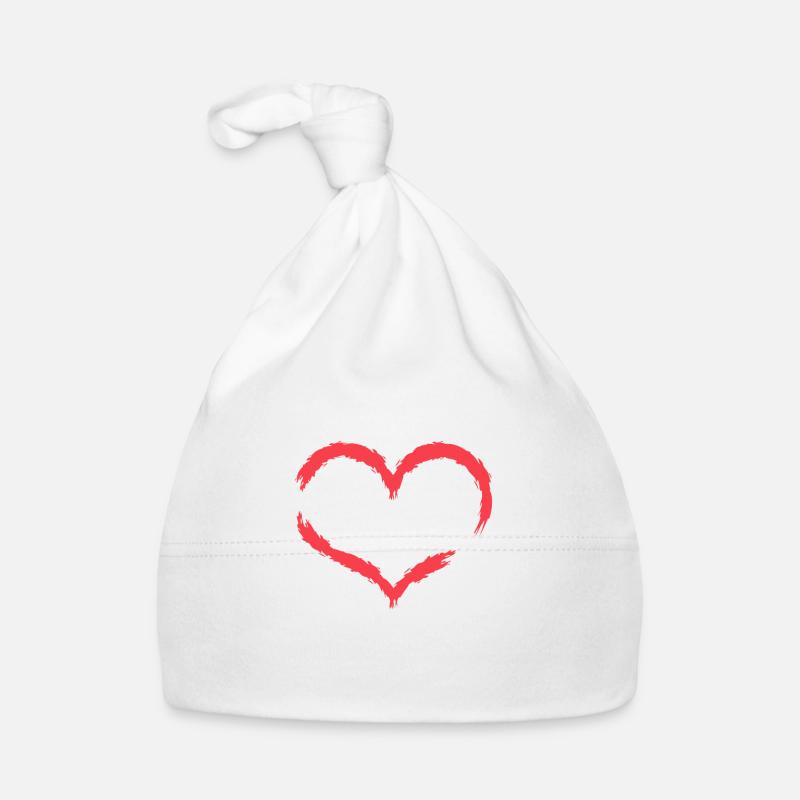 Herz Unendlich Endlos Baby Bio-Mütze