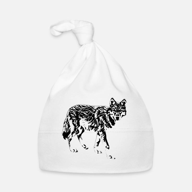 wolf Organic Baby Cap