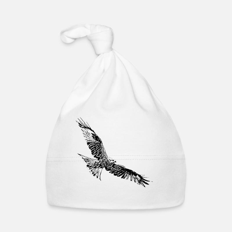 Falcon - Organic Baby Cap - white