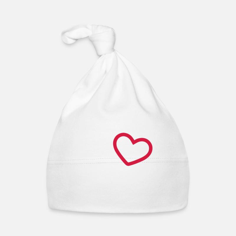 Deux coeurs Bonnet bio Bébé