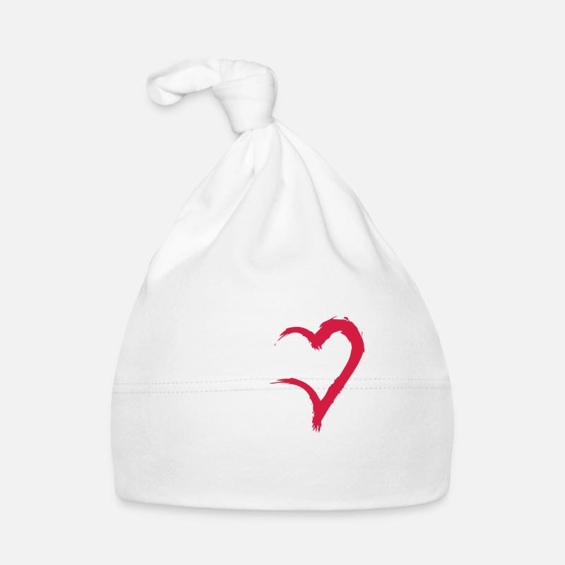Mrs Herz Symbol Baby Bio-Mütze
