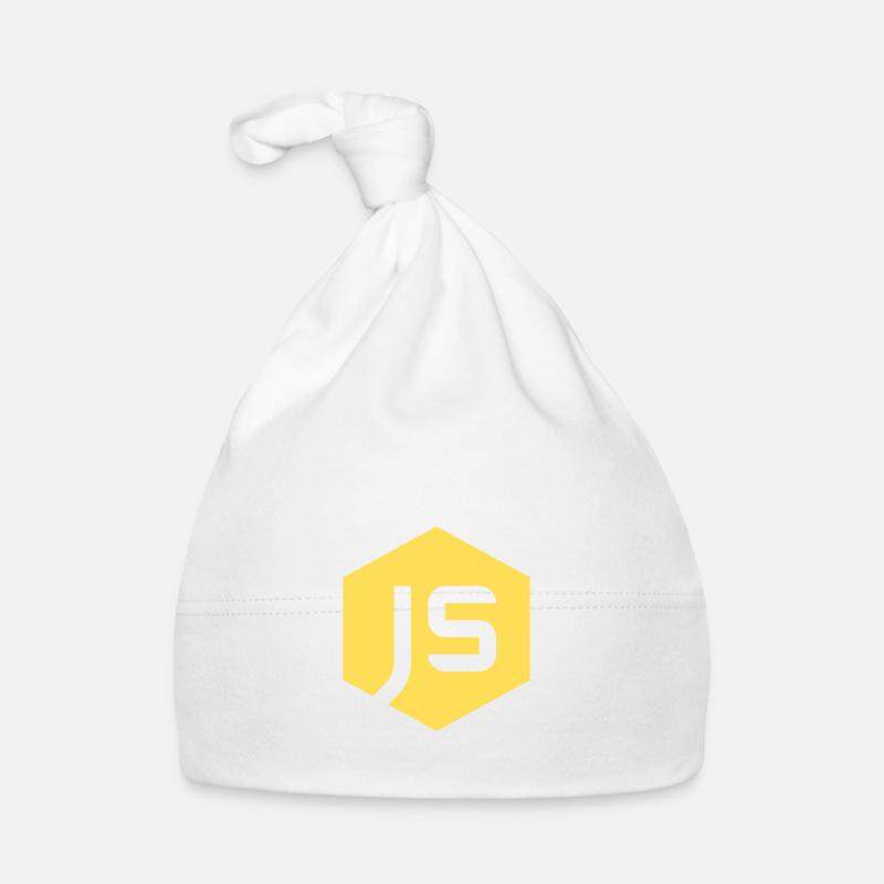 JavaScript Programmeur - Bonnet bio Bébé - blanc