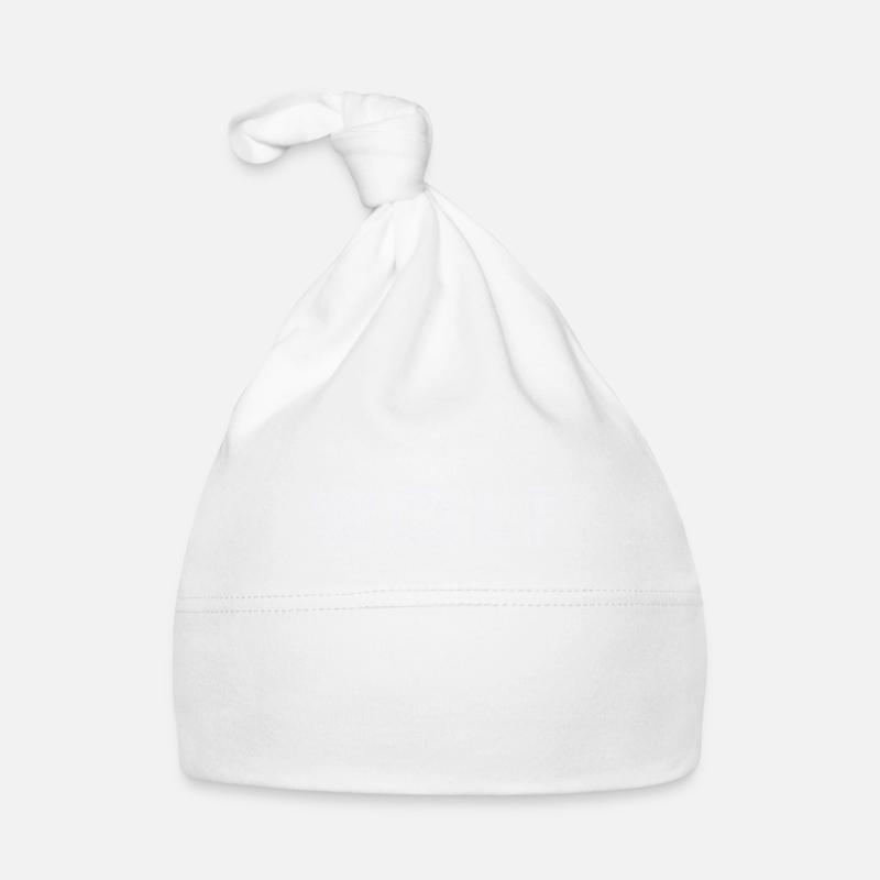 WOLF - Organic Baby Cap - white