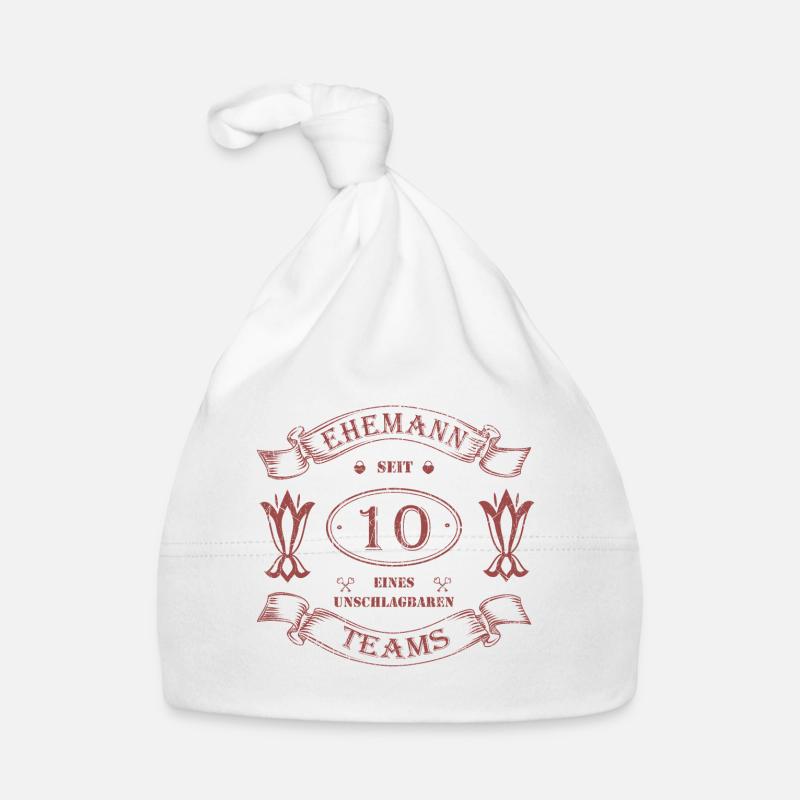 Rosen Hochzeit 10 Jahre Ehemann Ehepaar Baby Bio-Mütze