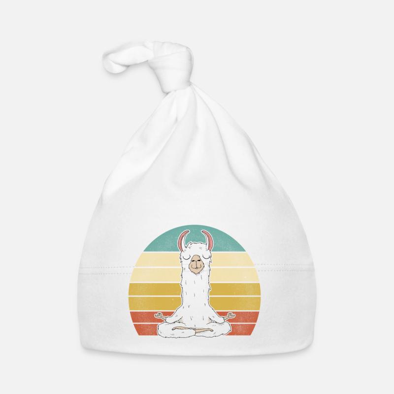 Llamaste - Funny Retro Llama Alpaca Lovers Gift Organic Baby Cap