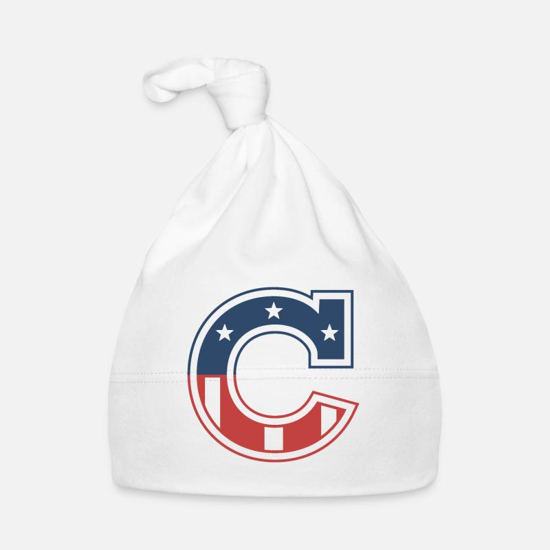 Buchstabe C USA Baby Bio-Mütze