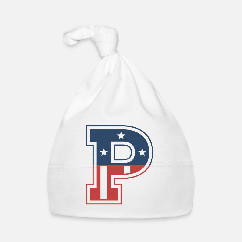Buchstabe P USA Baby Bio-Mütze