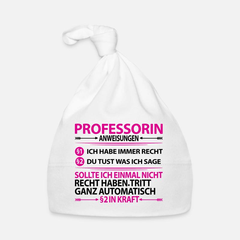 Professorin Lustige Sprüche Witzig Dankeschön Baby Bio-Mütze