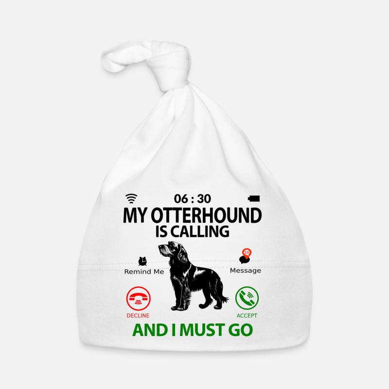 Otterhound Otterhund Lustig Witzig Spruch Humor Baby Bio-Mütze