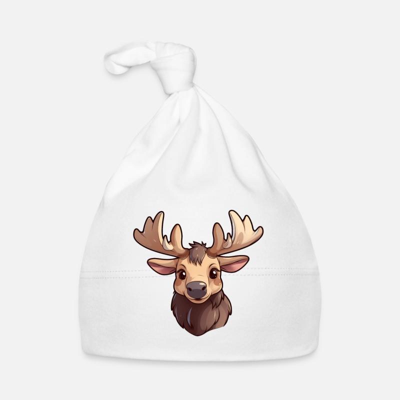 Elch Kawaii Baby Bio-Mütze