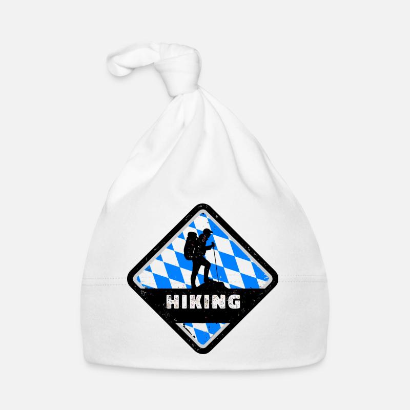 Drapeau de la Bavière Utilisé Look Drapeau Bavarois Vintage Bonnet bio Bébé