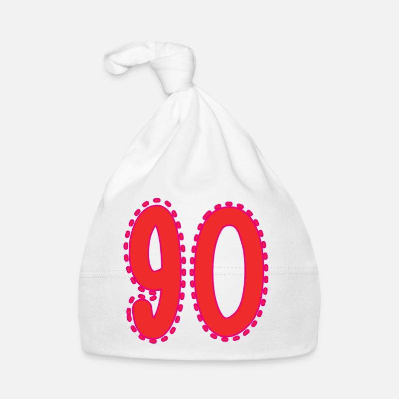 90. 90 ANS. 90e ANNIVERSAIRE. ANNIVERSAIRE 90 ANS. Bonnet bio Bébé