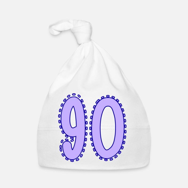 90. 90 ANS. 90e ANNIVERSAIRE. ANNIVERSAIRE 90 ANS. Bonnet bio Bébé