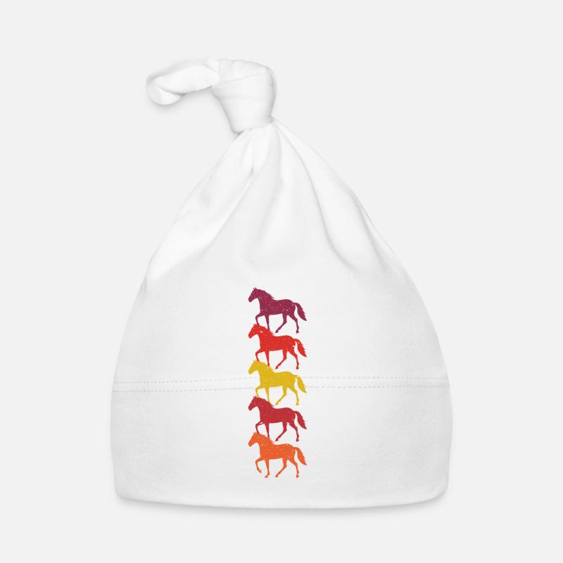 Chevaux vintage Bonnet bio Bébé
