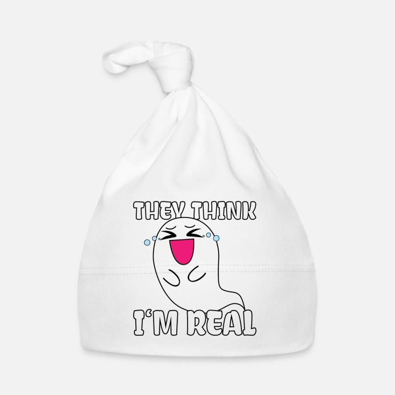 Süßes Gespenst Lustiger Spruch Halloween Comic Baby Bio-Mütze