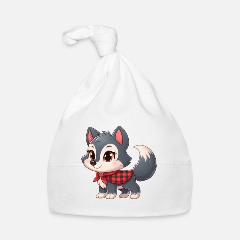 Wolf 7 Baby Bio-Mütze