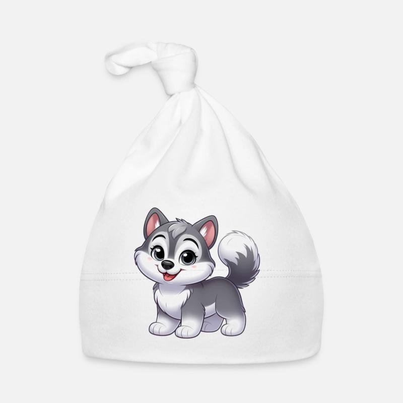 Wolf 12 Organic Baby Cap