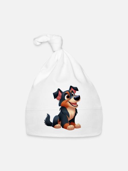 Beauceron 3 - Organic Baby Cap - white - Front
