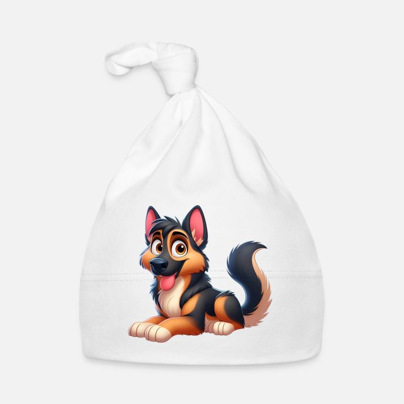 Deutscher Schäferhund 10 Baby Bio-Mütze