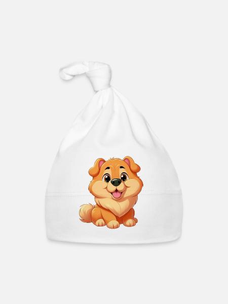 chinesische Fruchtkonfitüre - Baby Bio-Mütze - Weiß - Vorne