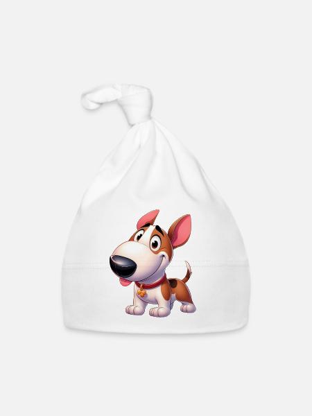 bull terrier - Organic Baby Cap - white - Front