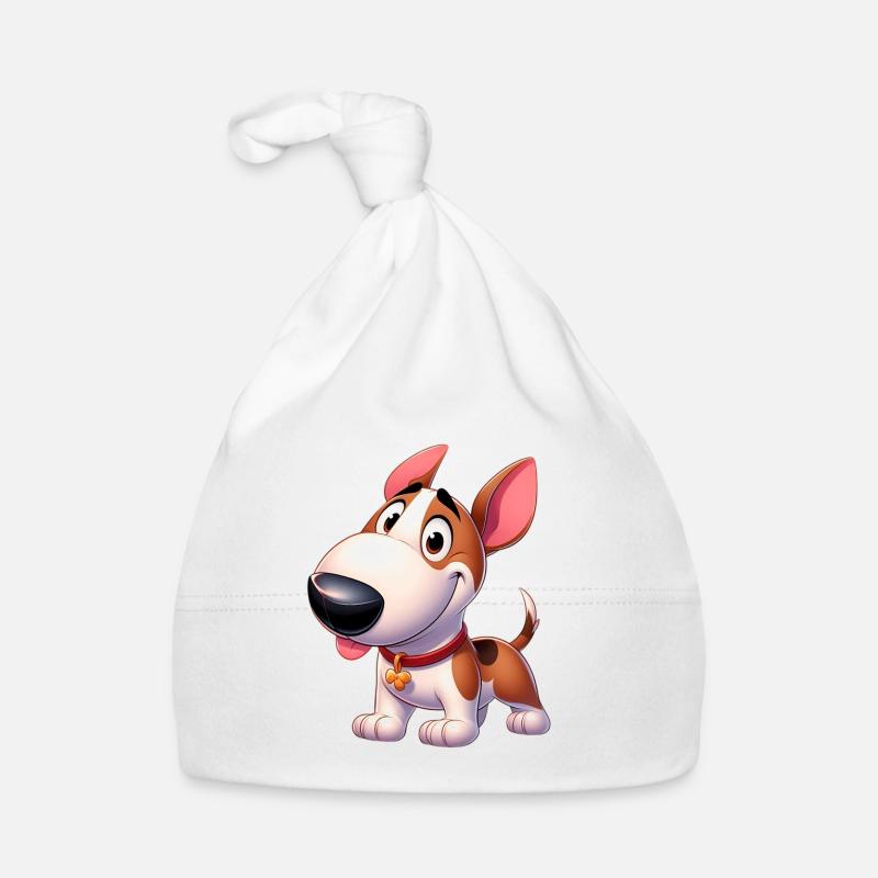 bull terrier Organic Baby Cap