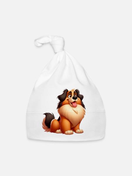 Leonberg - Organic Baby Cap - white - Front