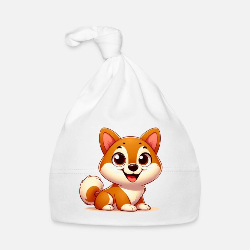shiba 5 - Bonnet bio Bébé - blanc