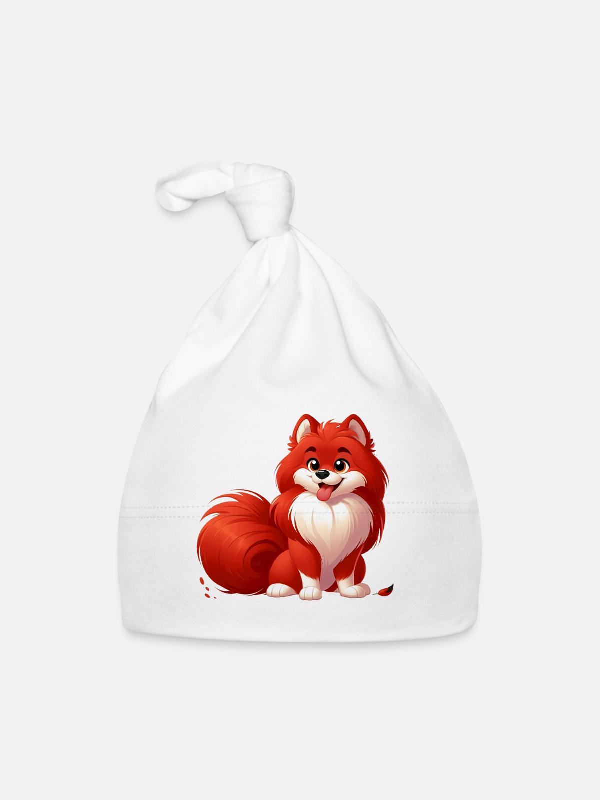 spitz 2 - Bonnet bio Bébé - blanc - Devant