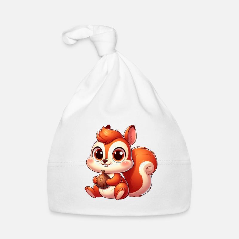 Eichhörnchen 5 Baby Bio-Mütze