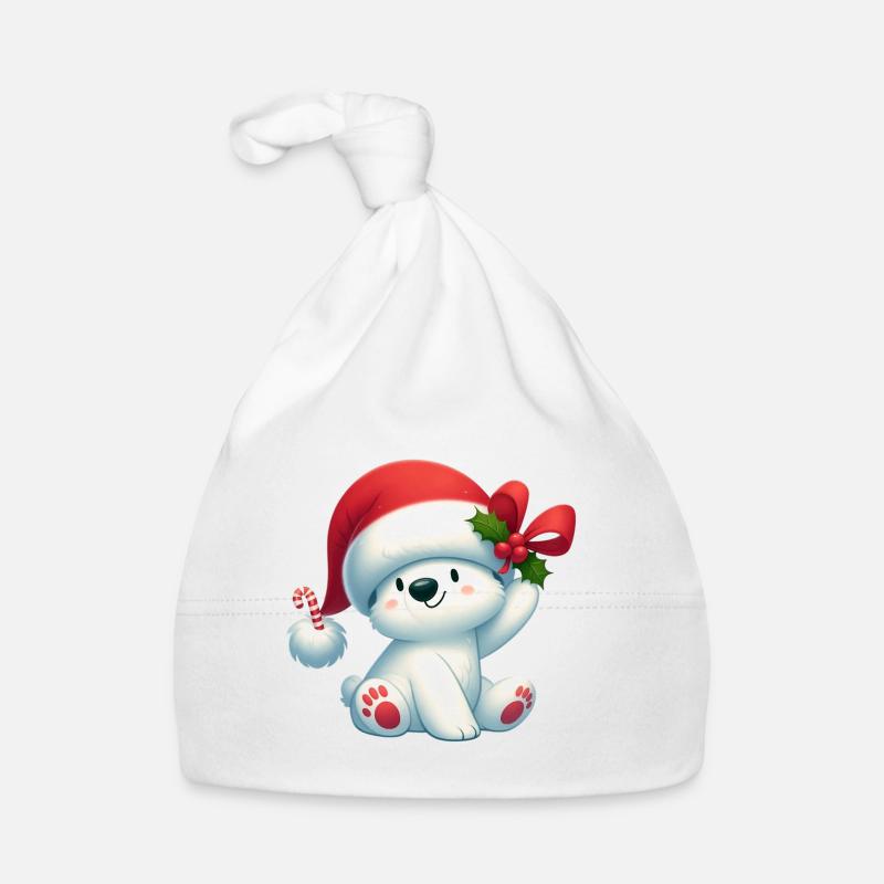polar bear 1 Bonnet bio Bébé