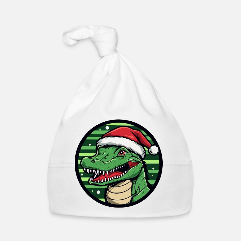 Alligator Weihnachten X-Mas Baby Bio-Mütze