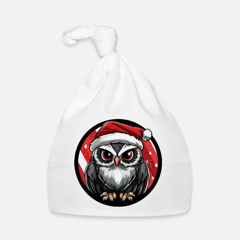 hibou Noël Noël Bonnet bio Bébé