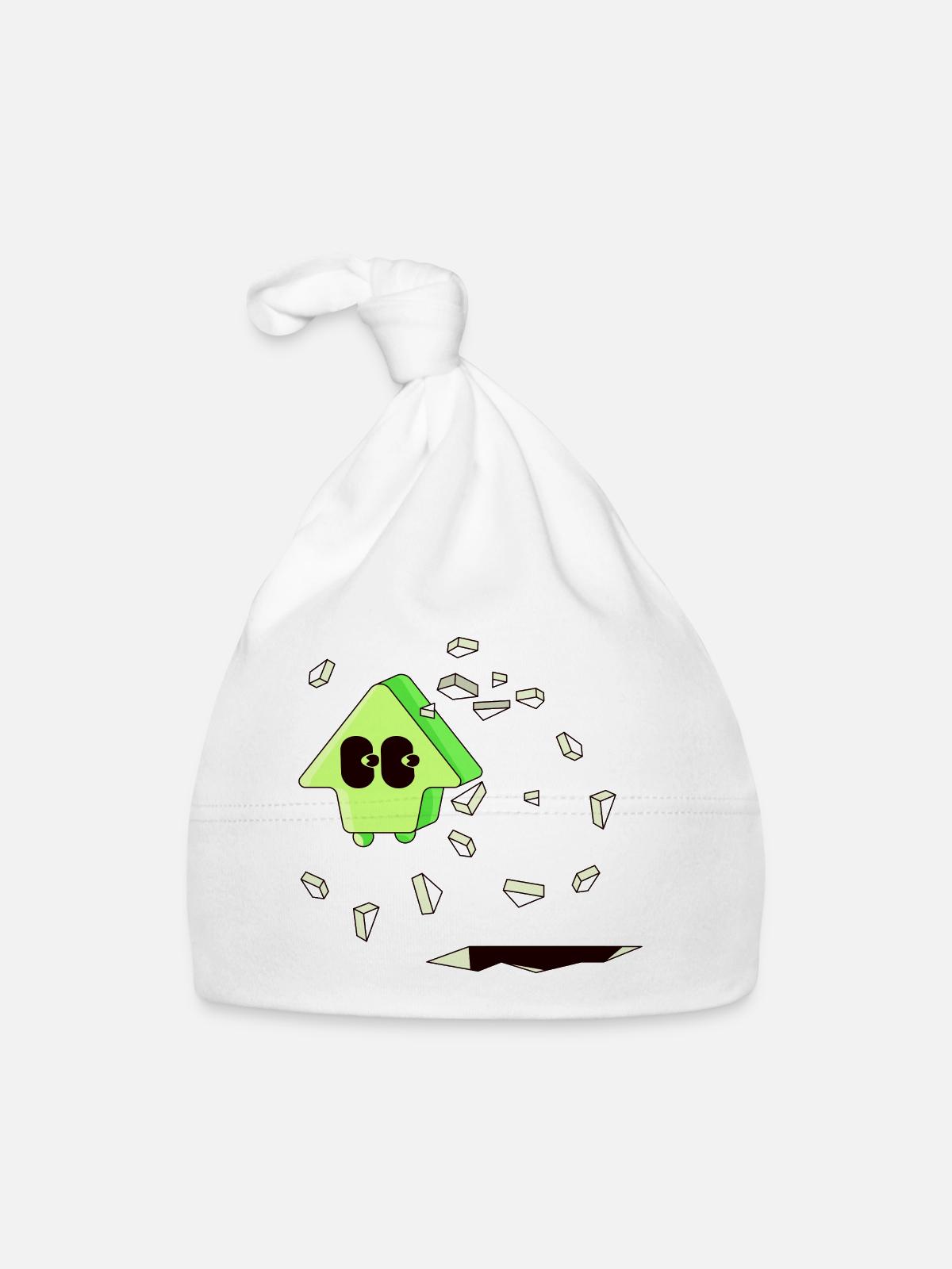 MONTÉE - Bonnet bio Bébé - blanc - Devant