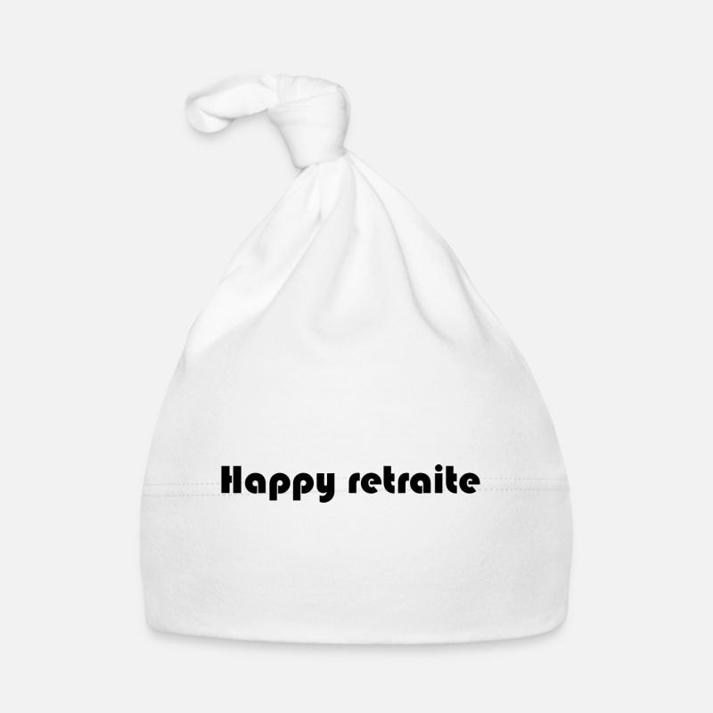 RETRAITE. RETRAITE. RETRAITEE. SENIOR. MAMIE. PAPY Bonnet bio Bébé