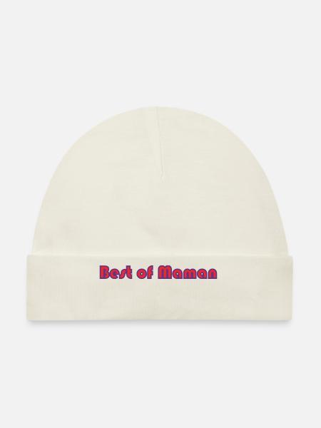 HAPPY MOTHER'S DAY. MOM. MOTHER's DAY - Organic Baby Cap - white - Front