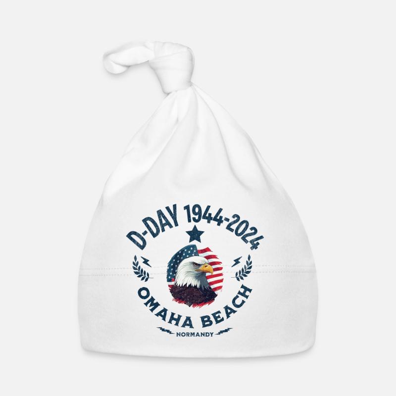 D DAY 80th anniversary Omaha beach Organic Baby Cap