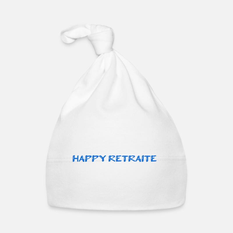 RETRAITE. RETRAITE. RETRAITEE. SENIOR. MAMIE. PAPY Bonnet bio Bébé