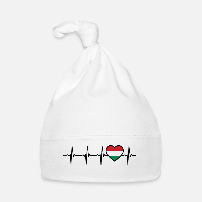 Ungar Ungarisch Herzschlag Ungarn Baby Bio-Mütze