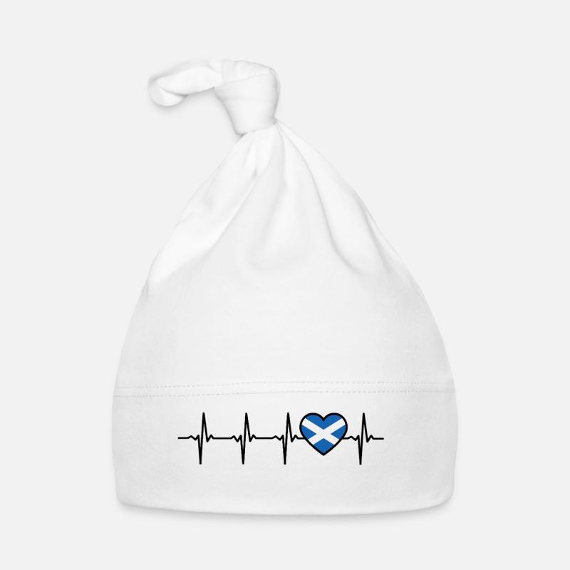 Écosse Heartbeat Drapeau Scots Bonnet bio Bébé