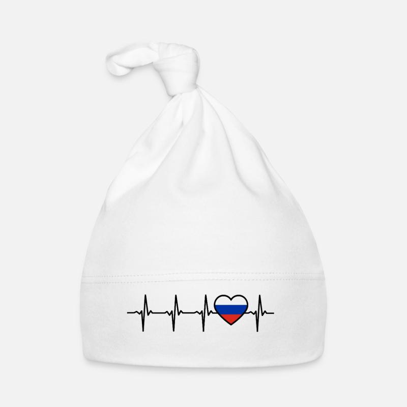 Russie Heartbeat Gift pour les Russes Bonnet bio Bébé