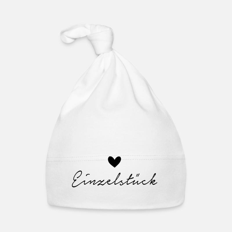 Einzelstück - Baby Bio-Mütze - Weiß