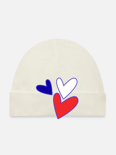 SAINT VALENTINE. bachelorette party. I LOVE YOU. I LOVE YOU. LOVE - Organic Baby Cap - white - Front