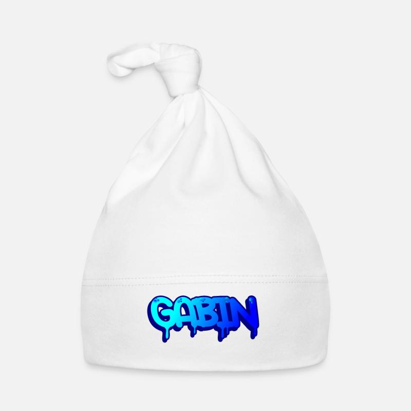 Graffiti prénom Gabin Bonnet bio Bébé